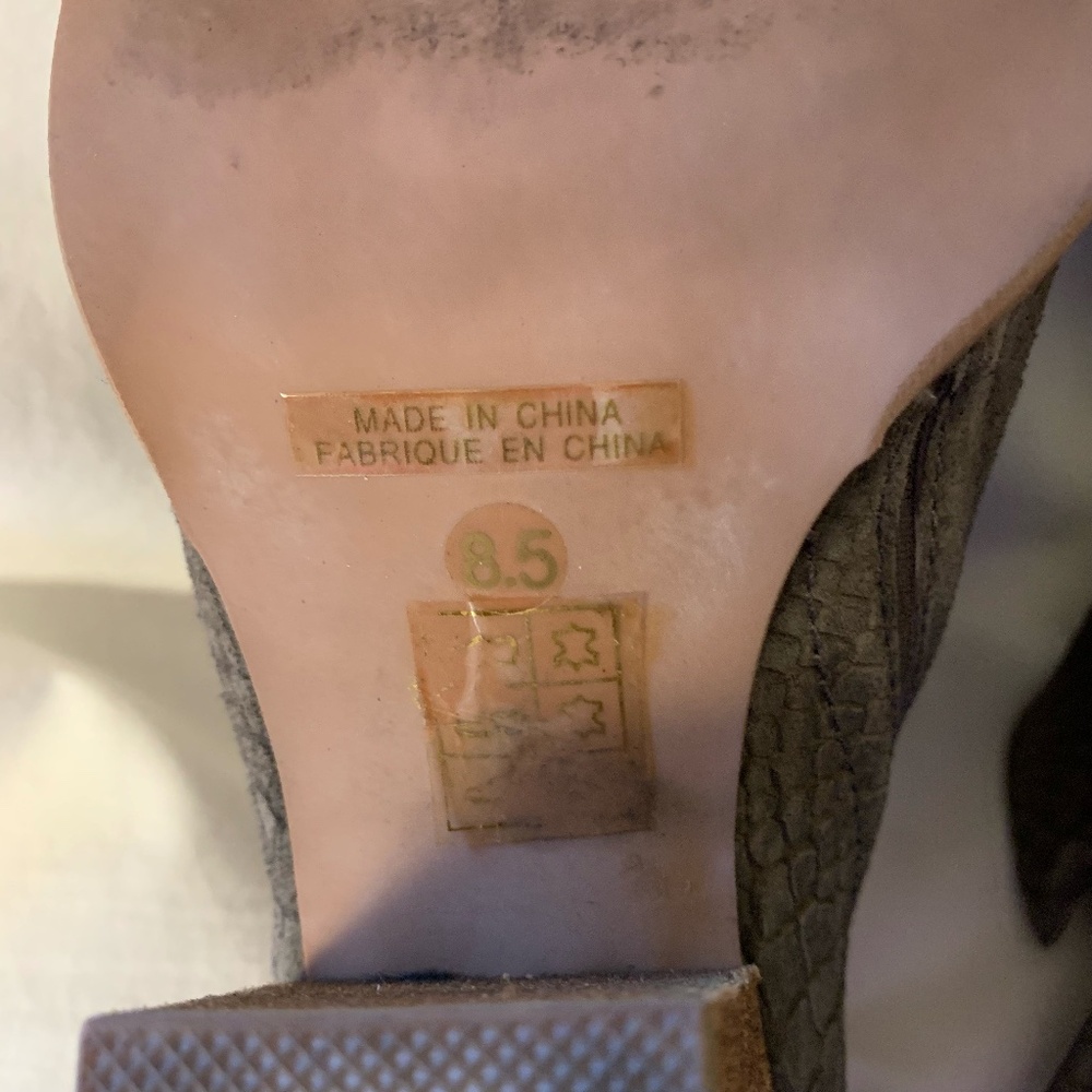 Jeffrey Campbell 'Rosalee' suede snake embossed ankle boots/booties - Picture 7 of 12